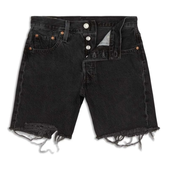 Levi’s 501® Original High Rise Mid-Thigh Women's Shorts - Picture 2 of 7